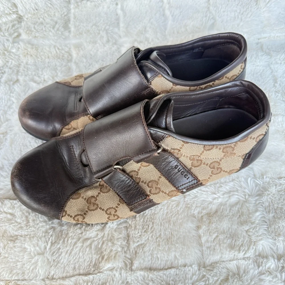 Gucci Brown and Tan Men's Sneakers - Picture 4 of 7